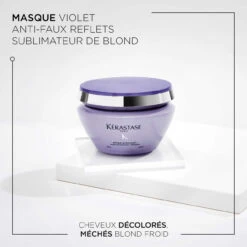 Masque Ultra-Violet Blond Absolu Kérastase 200ml -Coupe Élégance Soldes Boutique 3474636692408 1 05779.1684846744