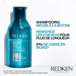 Shampooing Extreme Length Redken 1000ml -Coupe Élégance Soldes Boutique 3474636920211 1 31144.1694782118