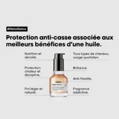 Huile Concentrée Professionnelle Metal Detox L'Oréal 50ml 6 Huile Concentrée Professionnelle Metal Detox L'Oréal 50ml -Coupe Élégance Soldes Boutique huile detox 2 09165.1687170763